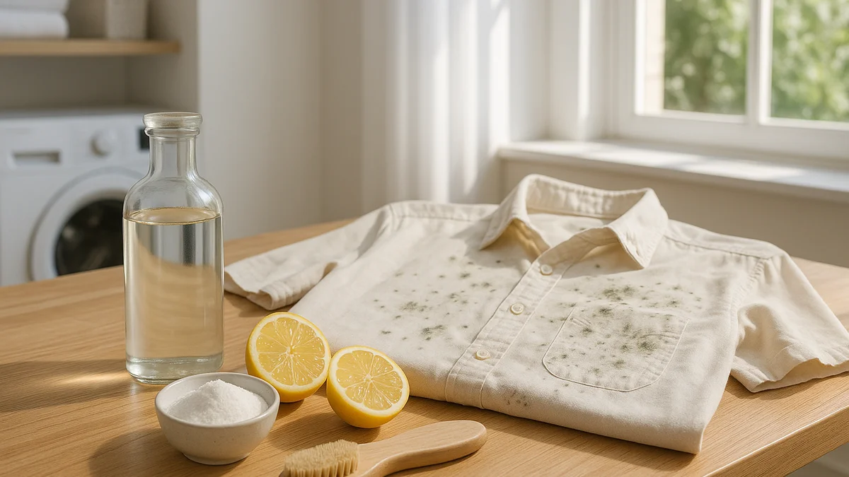 how to remove mold from clothes