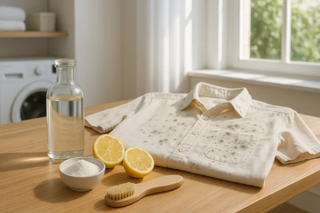 how to remove mold from clothes