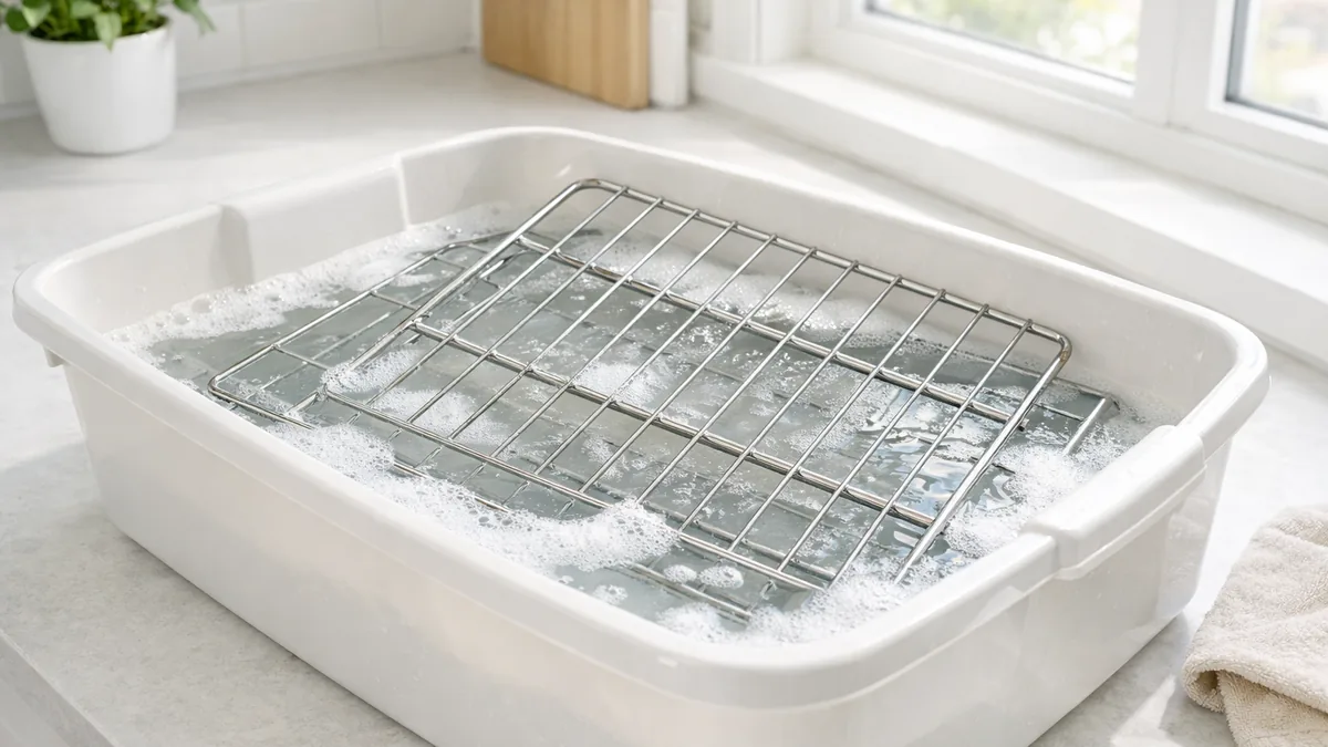 how to clean oven racks without chemicals