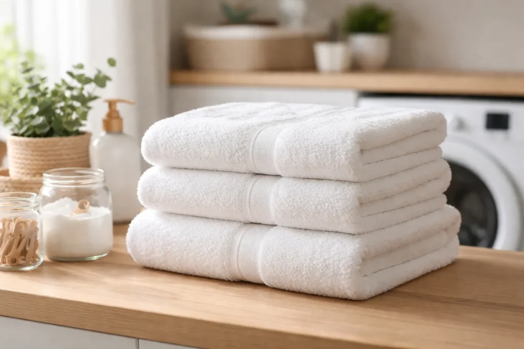 how to remove musty smell from towels at home