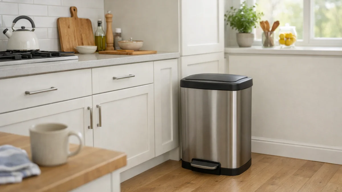 how to get rid of kitchen trash can smell