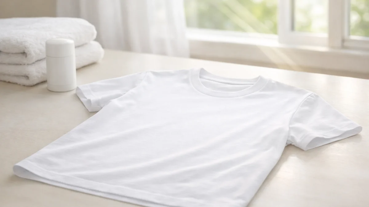 how to remove sweat stains from white shirts