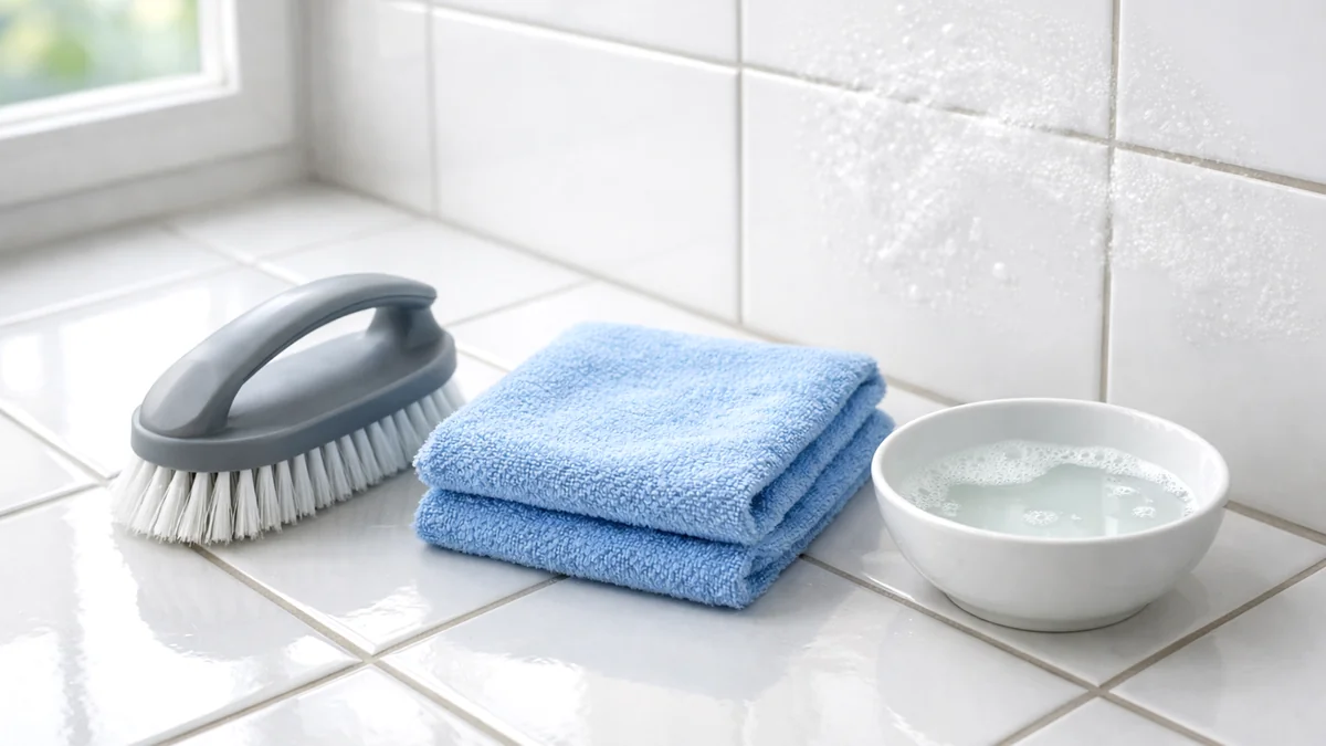 Best Way to Clean Tiles and Grout in the Bathroom (Grout-Safe Steps)
