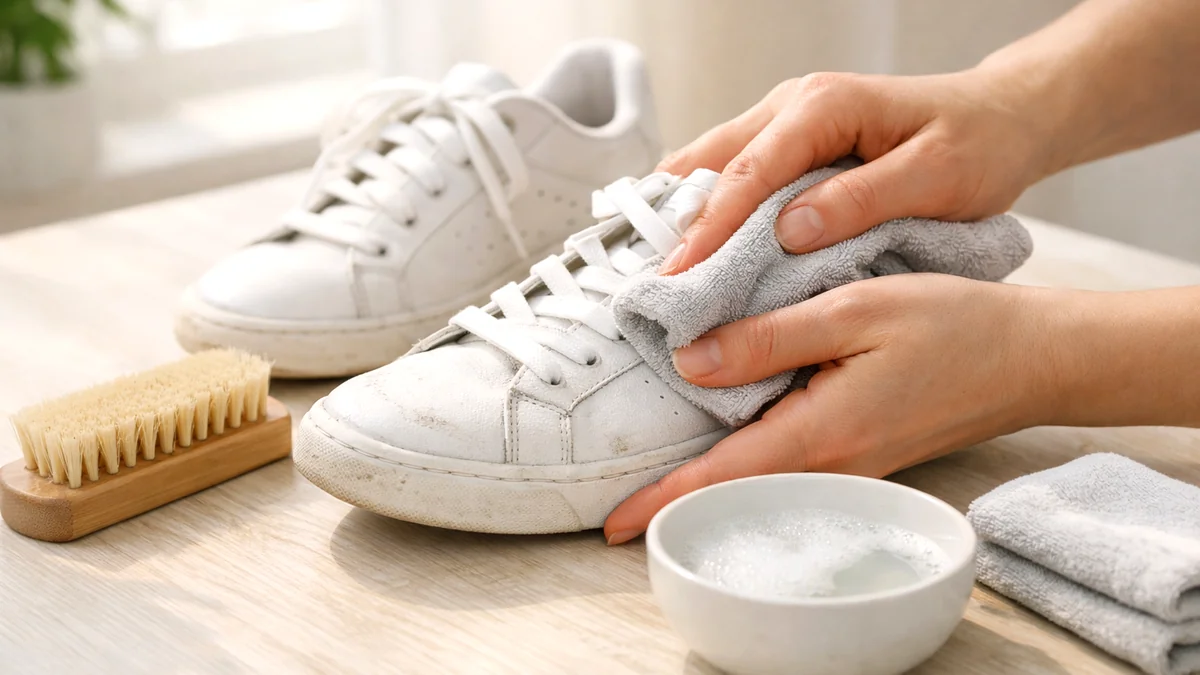 how to clean white sneakers