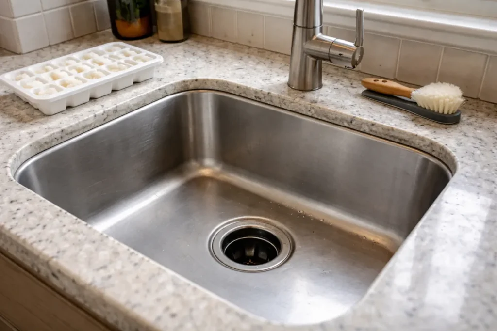 kitchen sink garbage disposal maintenance setup