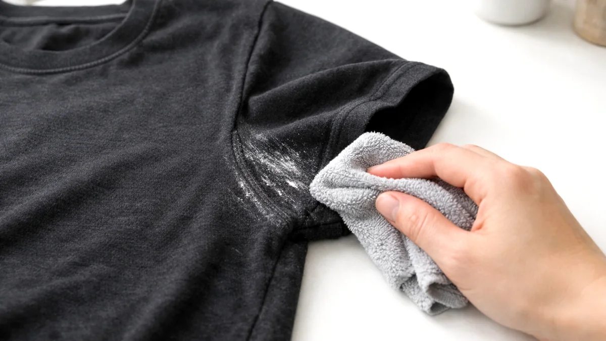 remove deodorant stains from shirts
