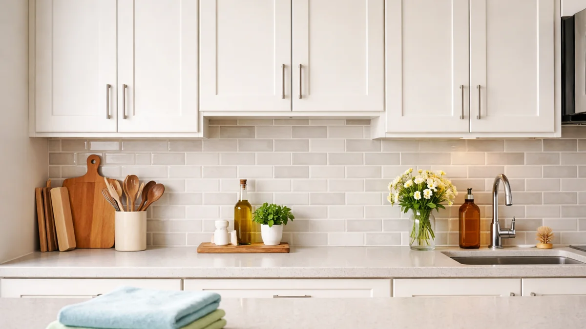 remove grease from kitchen cabinets