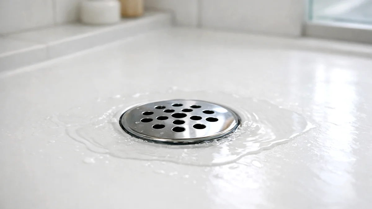 how to unclog a shower drain with water pooling around drain