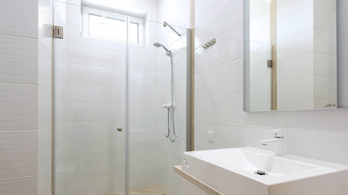 prevent mold in the bathroom with a bright clean shower and window